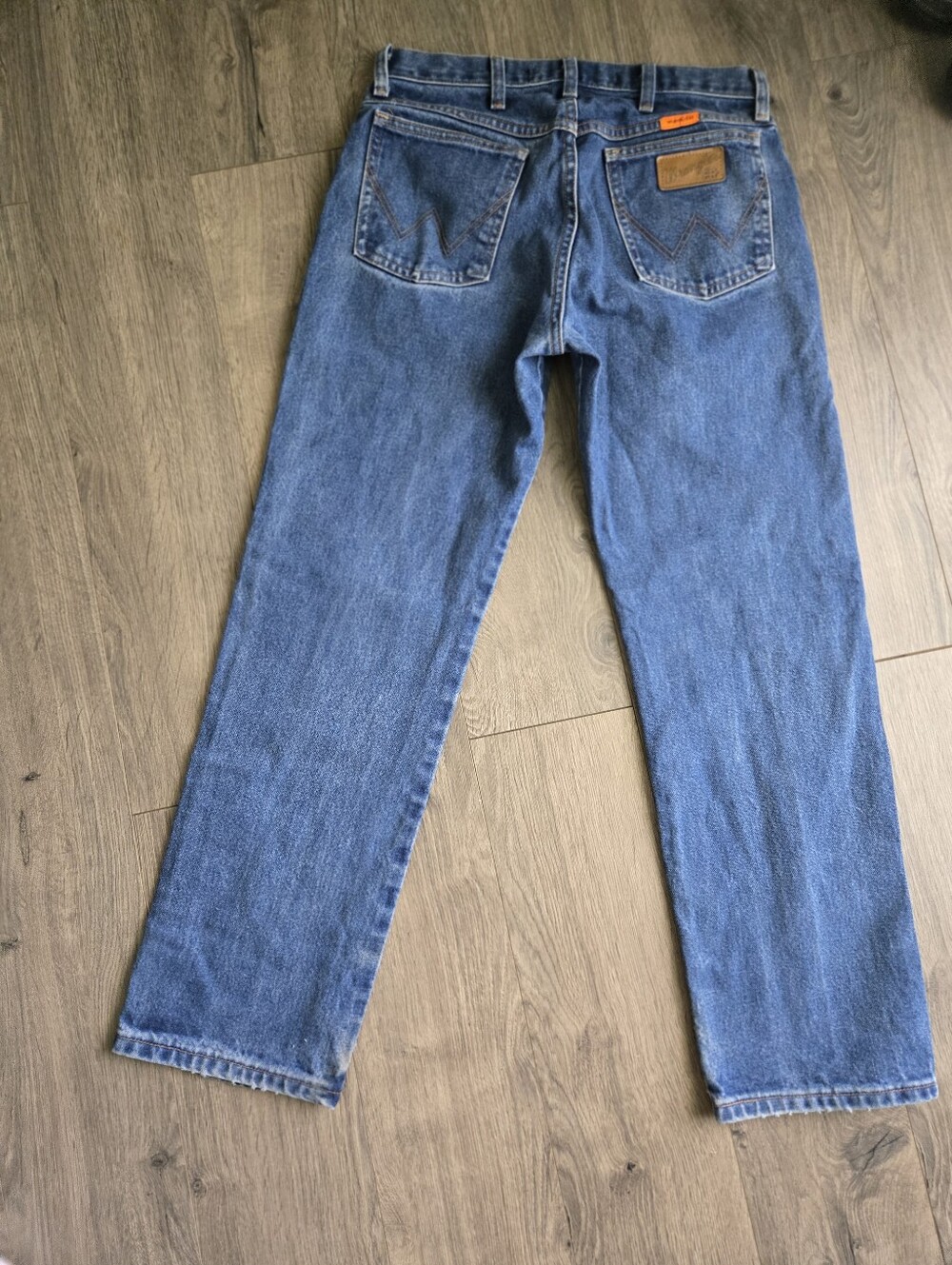 Wrangler Flame Resisrant Men's Blue Denim Jeans - Relaxed Fit